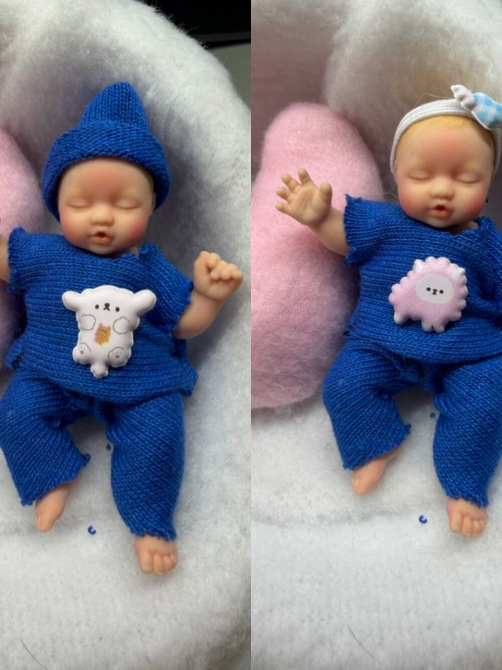 Handmade Mini ZURU Baby Doll Outfit | 2.5 Inch Doll Clothes Set - Blue Color